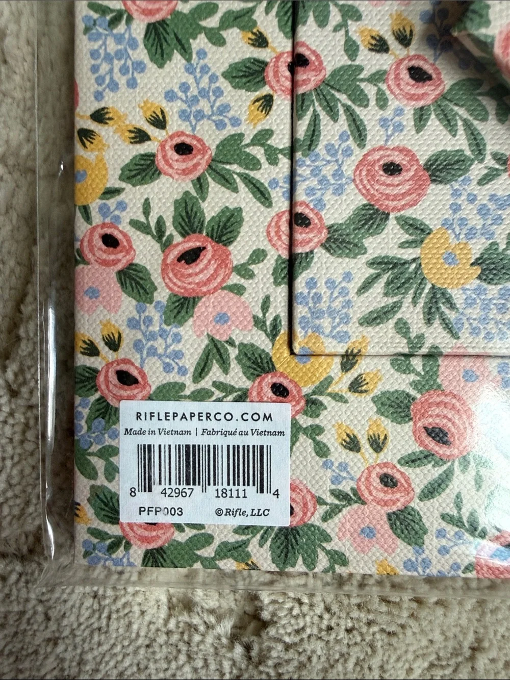 Rifle Paper Co. Floral Frame in Pink, Green and Yellow for 4x6 photo